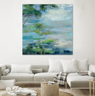 Lily Pond I by Silvia Vassileva on GIANT ART - blue landscape