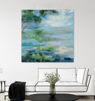 Lily Pond I by Silvia Vassileva on GIANT ART - blue landscape