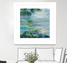 Lily Pond I by Silvia Vassileva on GIANT ART - blue landscape