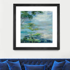 Lily Pond I by Silvia Vassileva on GIANT ART - blue landscape