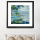 Lily Pond I by Silvia Vassileva on GIANT ART - blue landscape