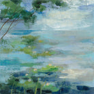 Lily Pond I by Silvia Vassileva on GIANT ART - blue landscape