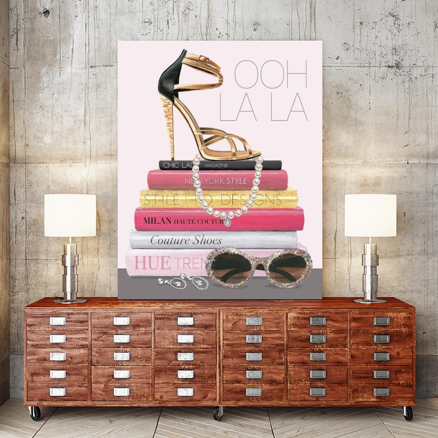 Paris Style I Gold and Black by Marco Fabiano on GIANT ART - grey fashion