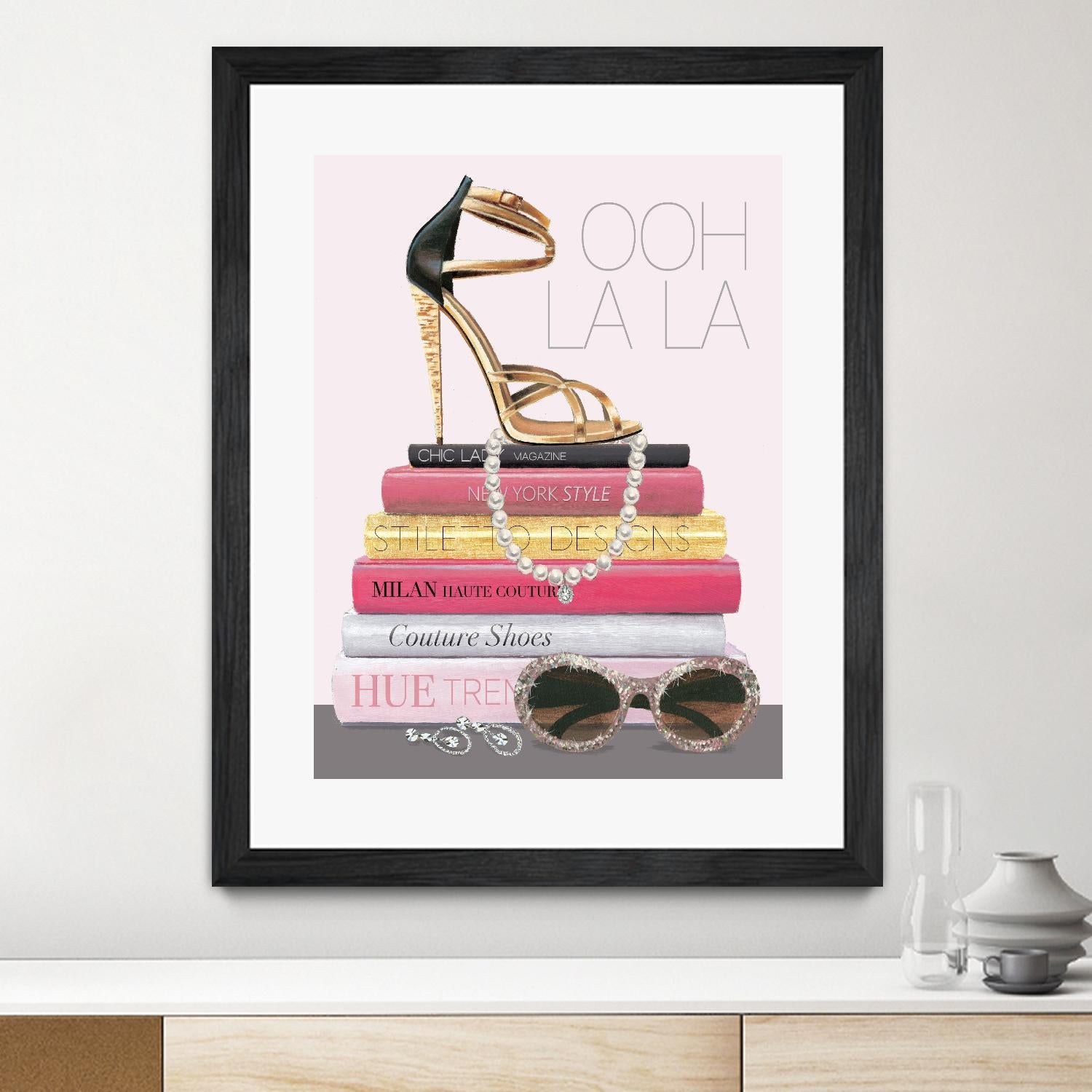 Paris Style I Gold and Black by Marco Fabiano on GIANT ART - grey fashion