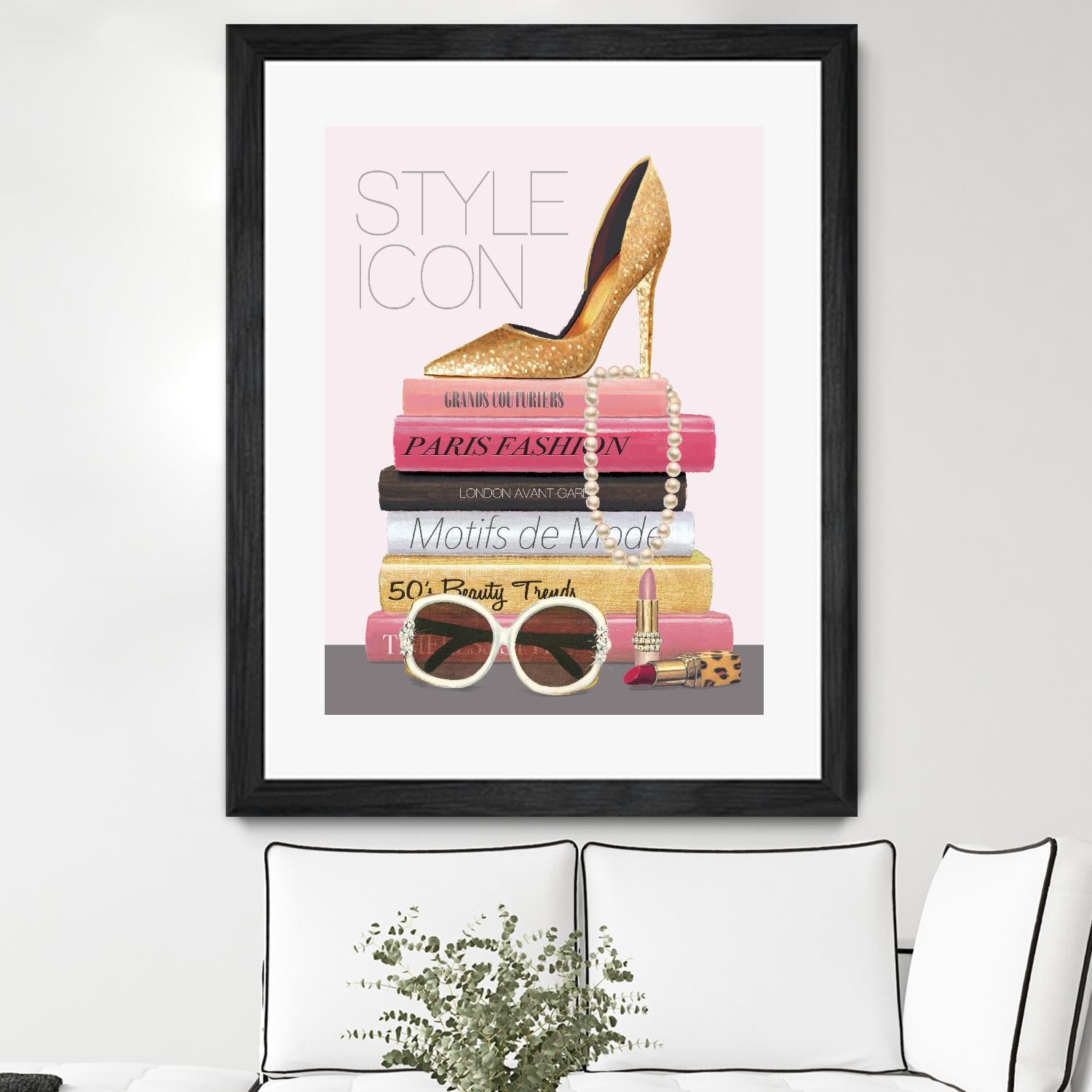 Paris Style II Gold and Black by Marco Fabiano on GIANT ART - grey fashion