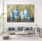 Ginger Jar Still Life 2 by Danhui Nai on GIANT ART - blue pot - dish