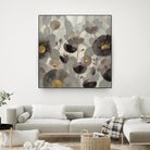 Morning Bloom Greige by Silvia Vassileva on GIANT ART - yellow floral