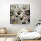 Morning Bloom Greige by Silvia Vassileva on GIANT ART - yellow floral