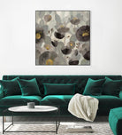 Morning Bloom Greige by Silvia Vassileva on GIANT ART - yellow floral