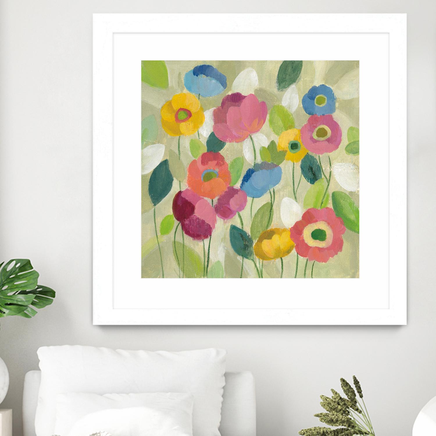 Fairy Tale Flowers I by Silvia Vassileva on GIANT ART - green floral