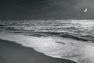 Moonrise Beach Black and White by Sue Schlabach on GIANT ART - white sea scene