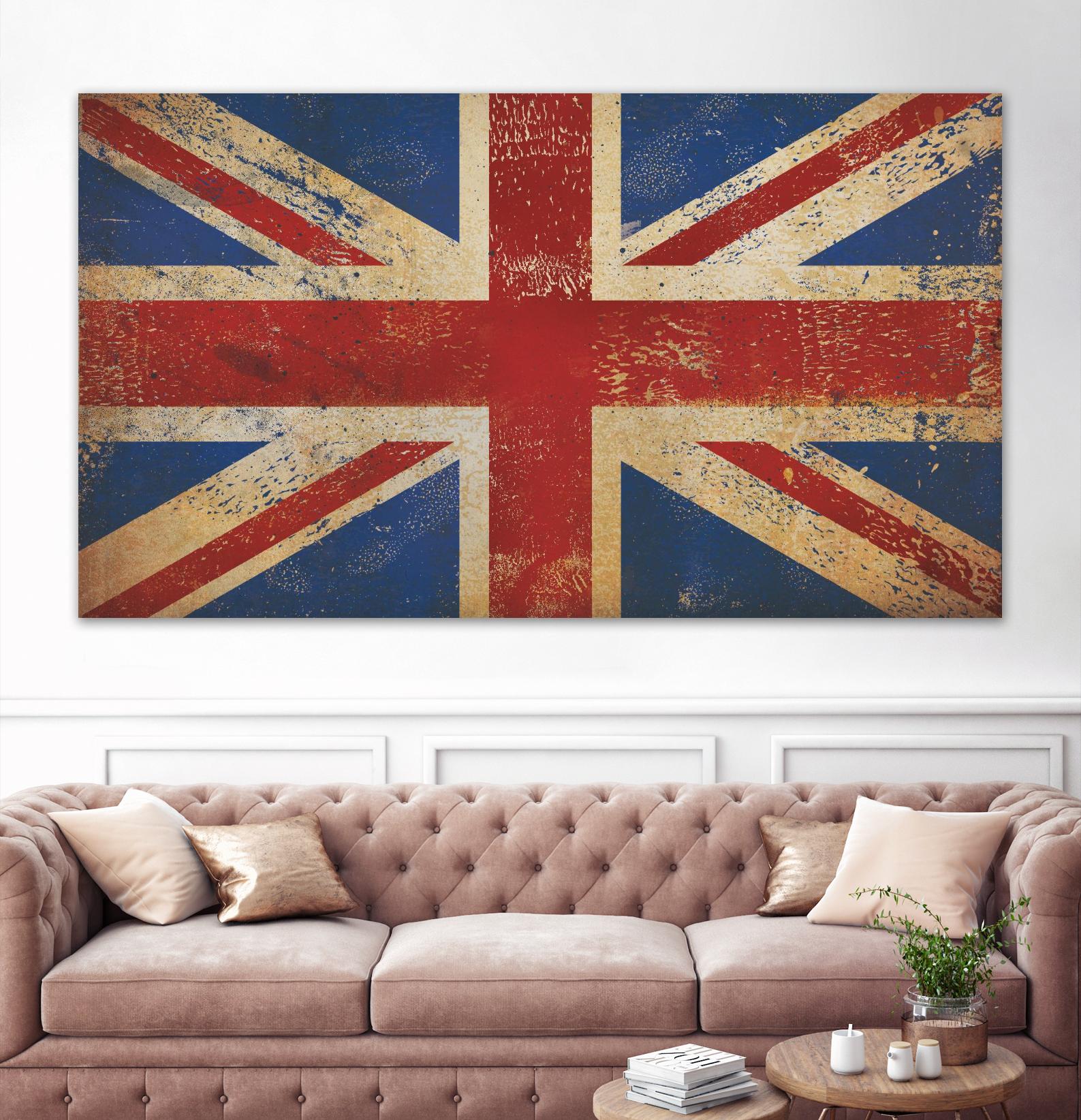 Union Jack by Ryan Fowler on GIANT ART - blue flags