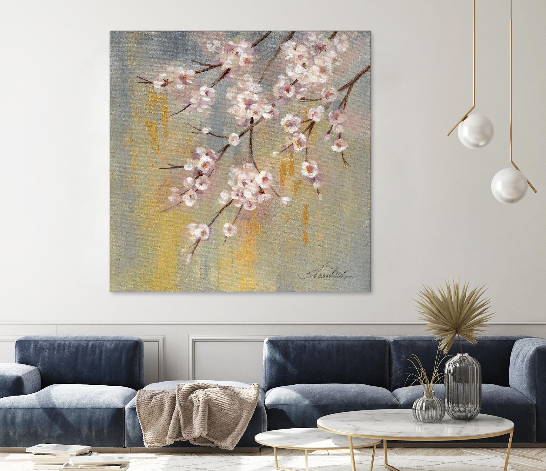 Cherry Cloud I by Silvia Vassileva on GIANT ART - yellow floral