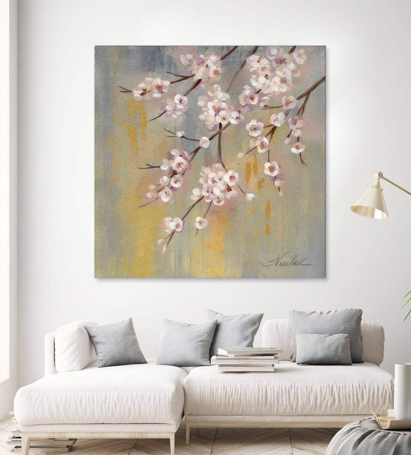 Cherry Cloud I by Silvia Vassileva on GIANT ART - yellow floral