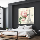 Roses in Paris IV by Katie Pertiet on GIANT ART - beige floral