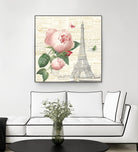 Roses in Paris IV by Katie Pertiet on GIANT ART - beige floral