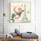 Roses in Paris IV by Katie Pertiet on GIANT ART - beige floral