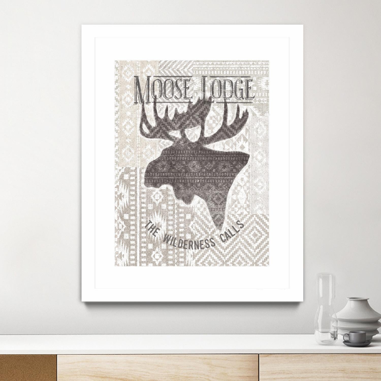 Soft Lodge V by Janelle Penner on GIANT ART - beige country look