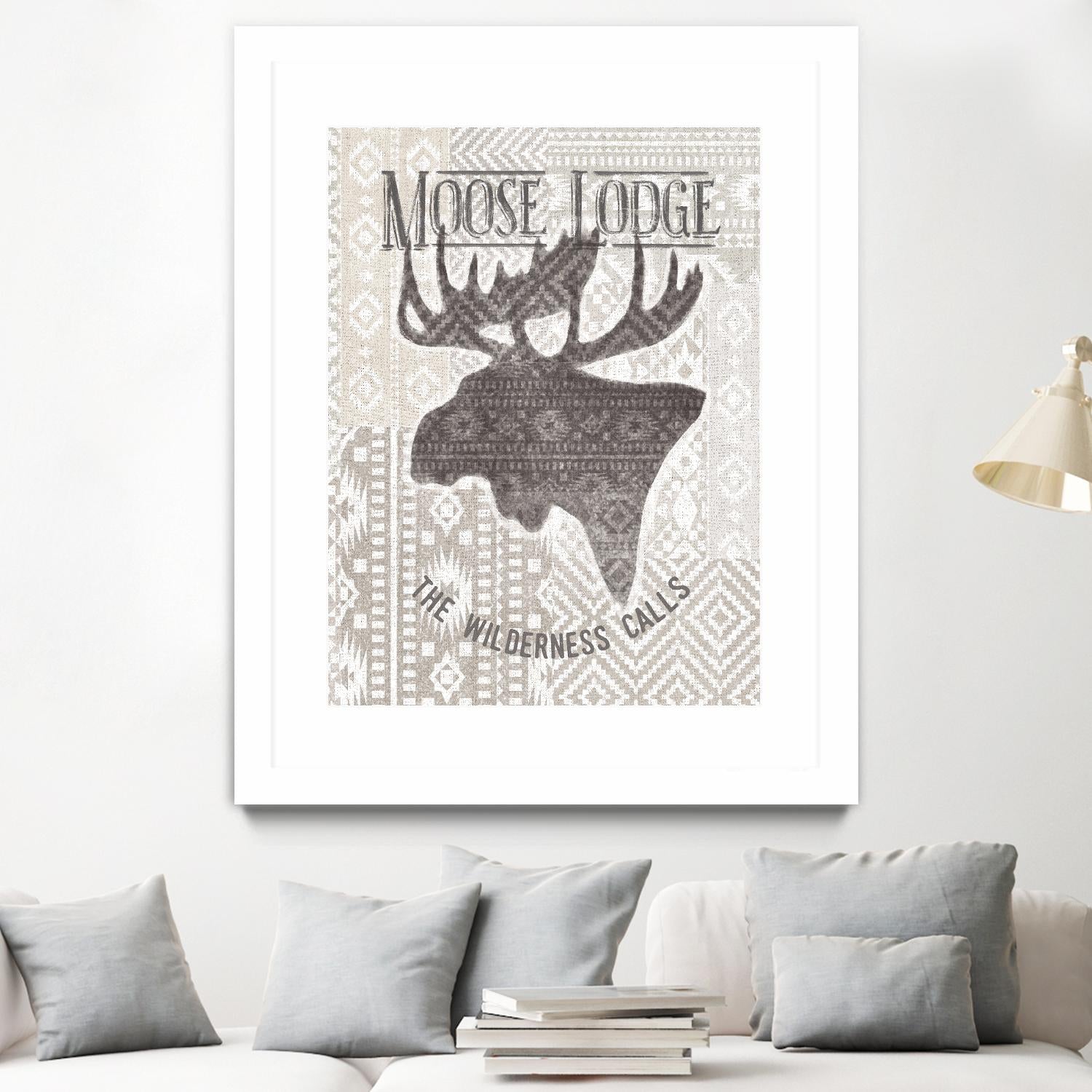 Soft Lodge V by Janelle Penner on GIANT ART - beige country look