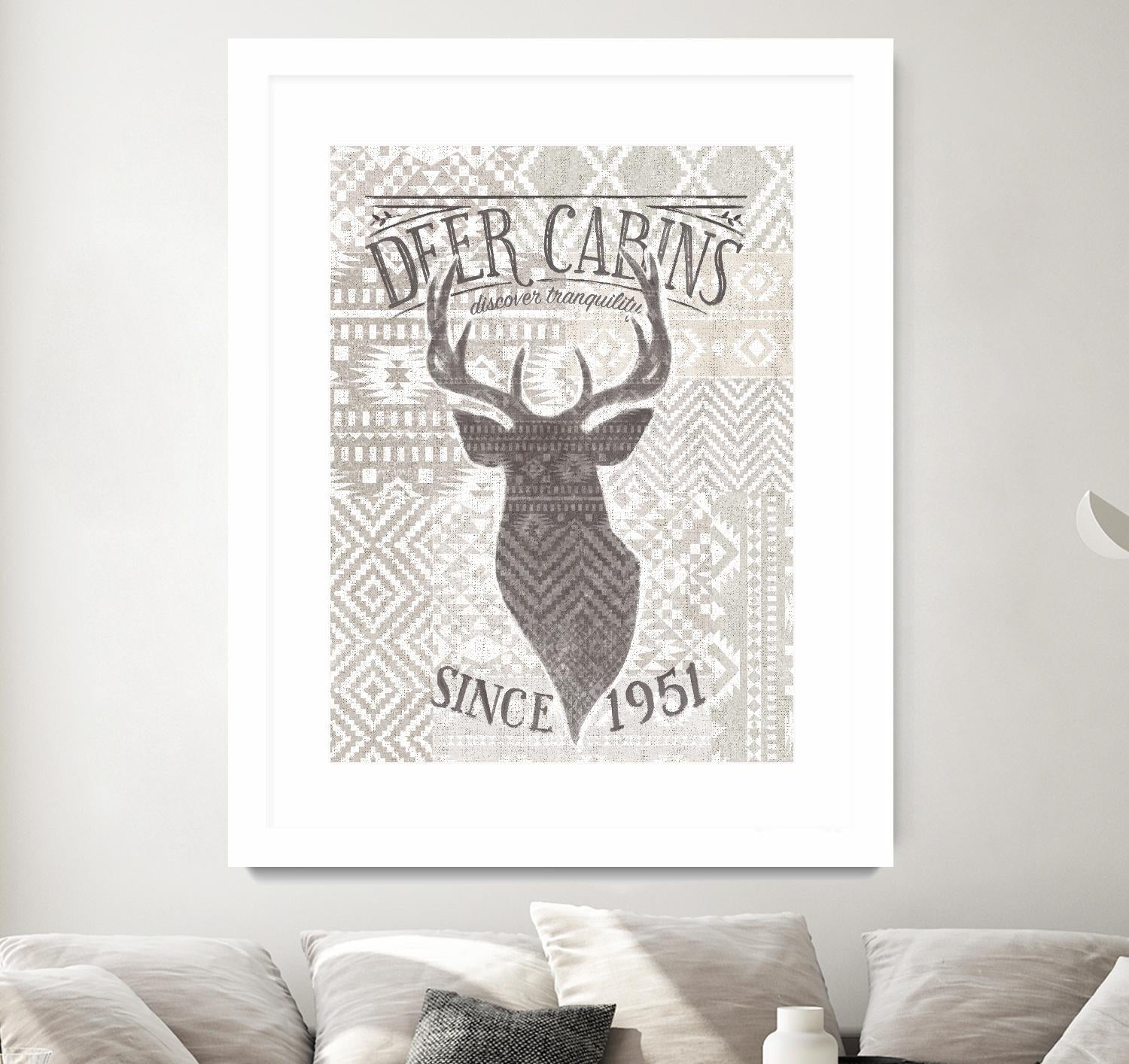 Soft Lodge VI by Janelle Penner on GIANT ART - beige country look