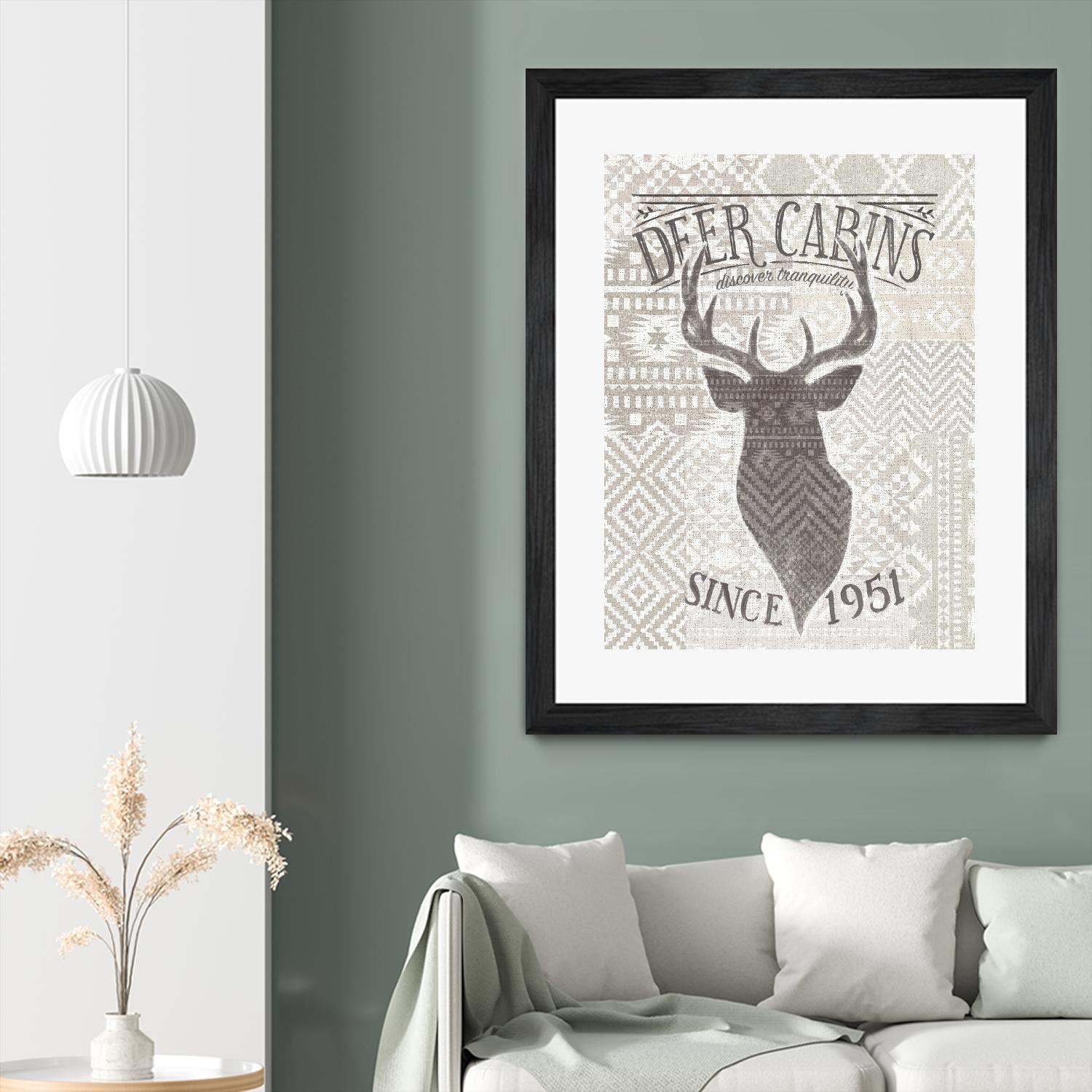 Soft Lodge VI by Janelle Penner on GIANT ART - beige country look