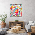 Boho Paisley II by Portfolio on GIANT ART - blue floral