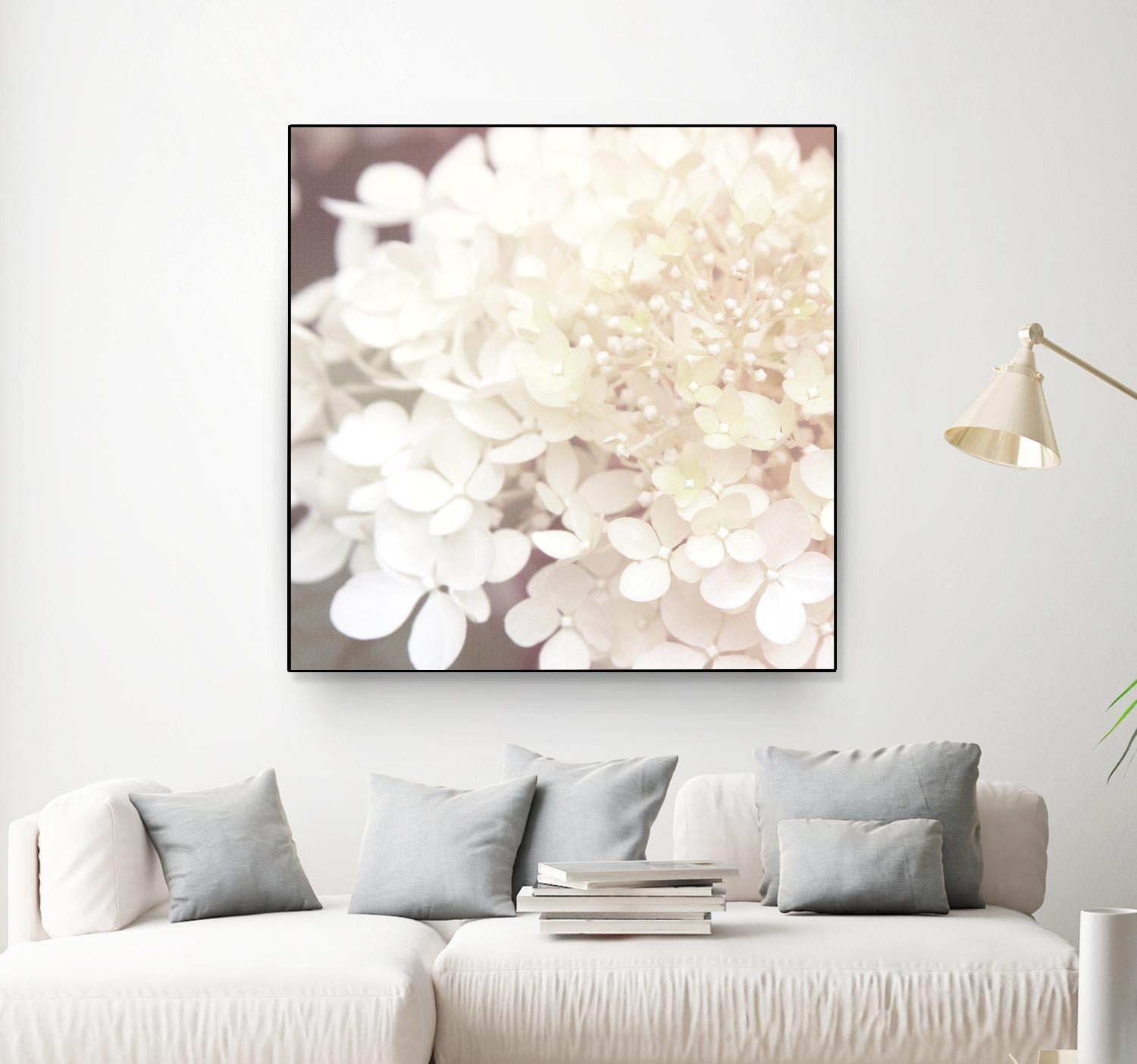 Hydrangea Dream II by Laura Marshall on GIANT ART - grey floral