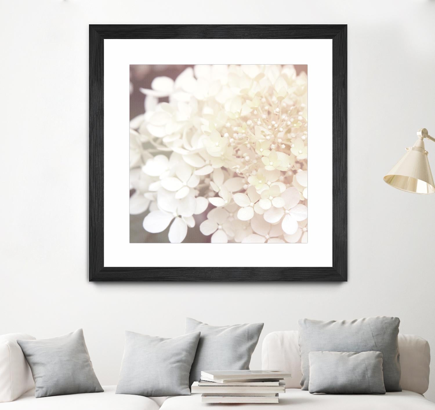 Hydrangea Dream II by Laura Marshall on GIANT ART - grey floral