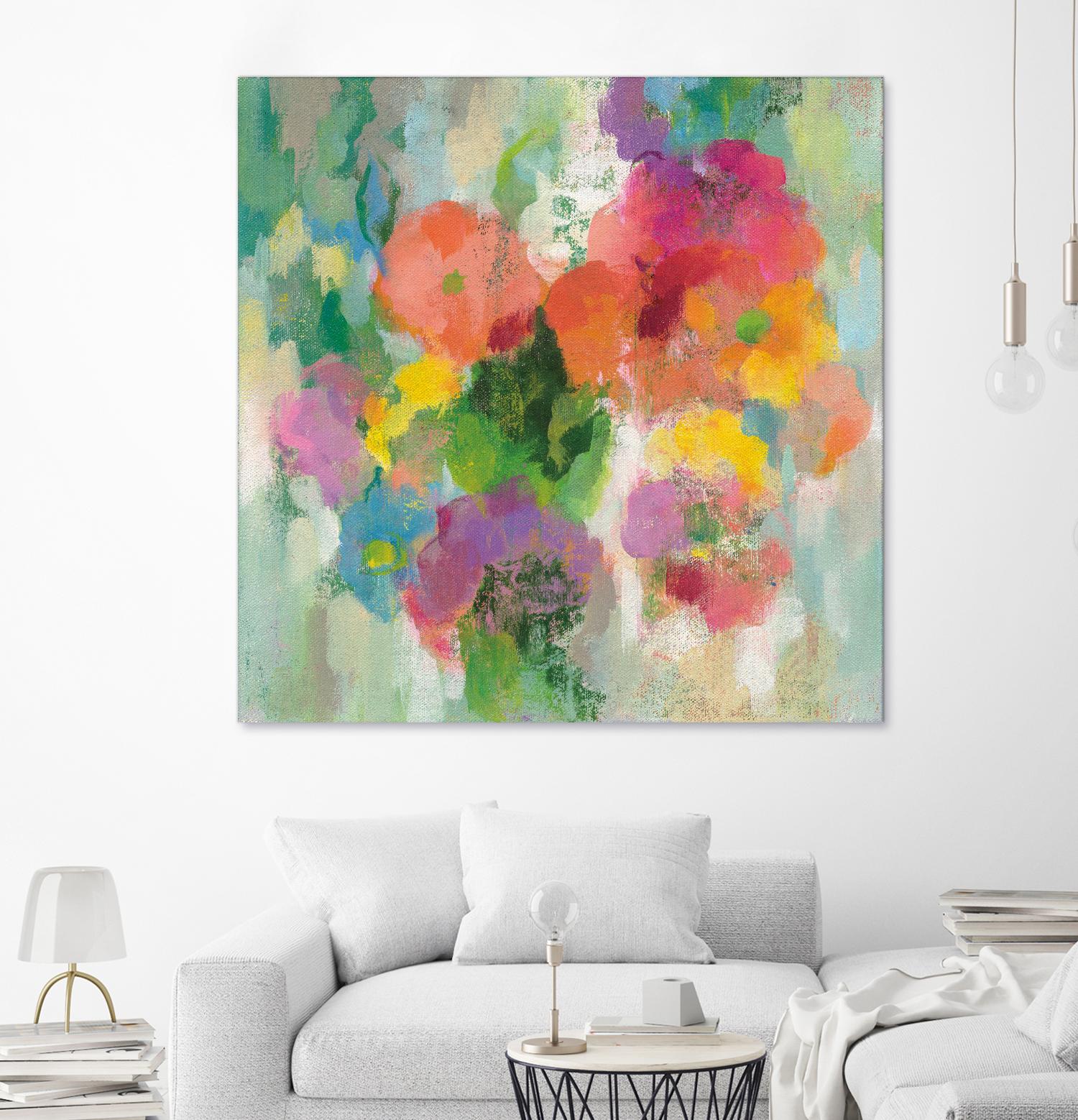 Colorful Garden II by Silvia Vassileva on GIANT ART - green floral