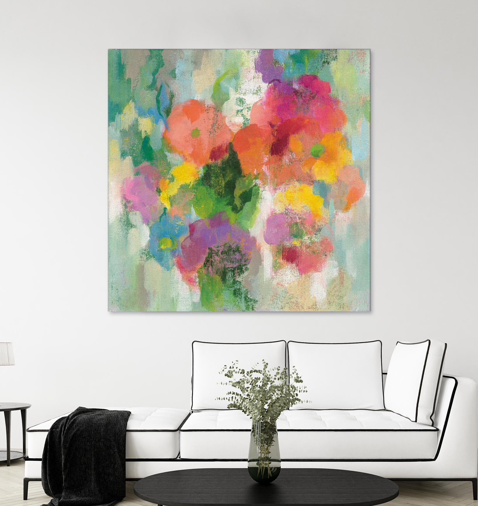 Colorful Garden II by Silvia Vassileva on GIANT ART - green floral