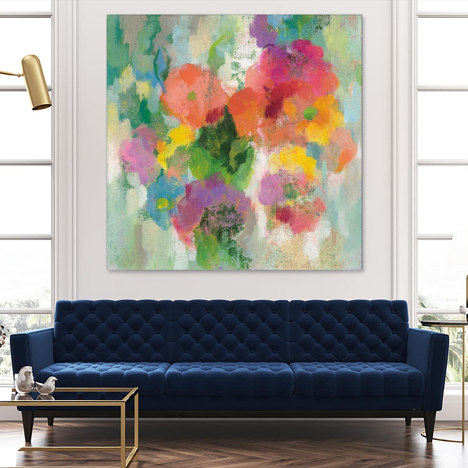 Colorful Garden II by Silvia Vassileva on GIANT ART - green floral