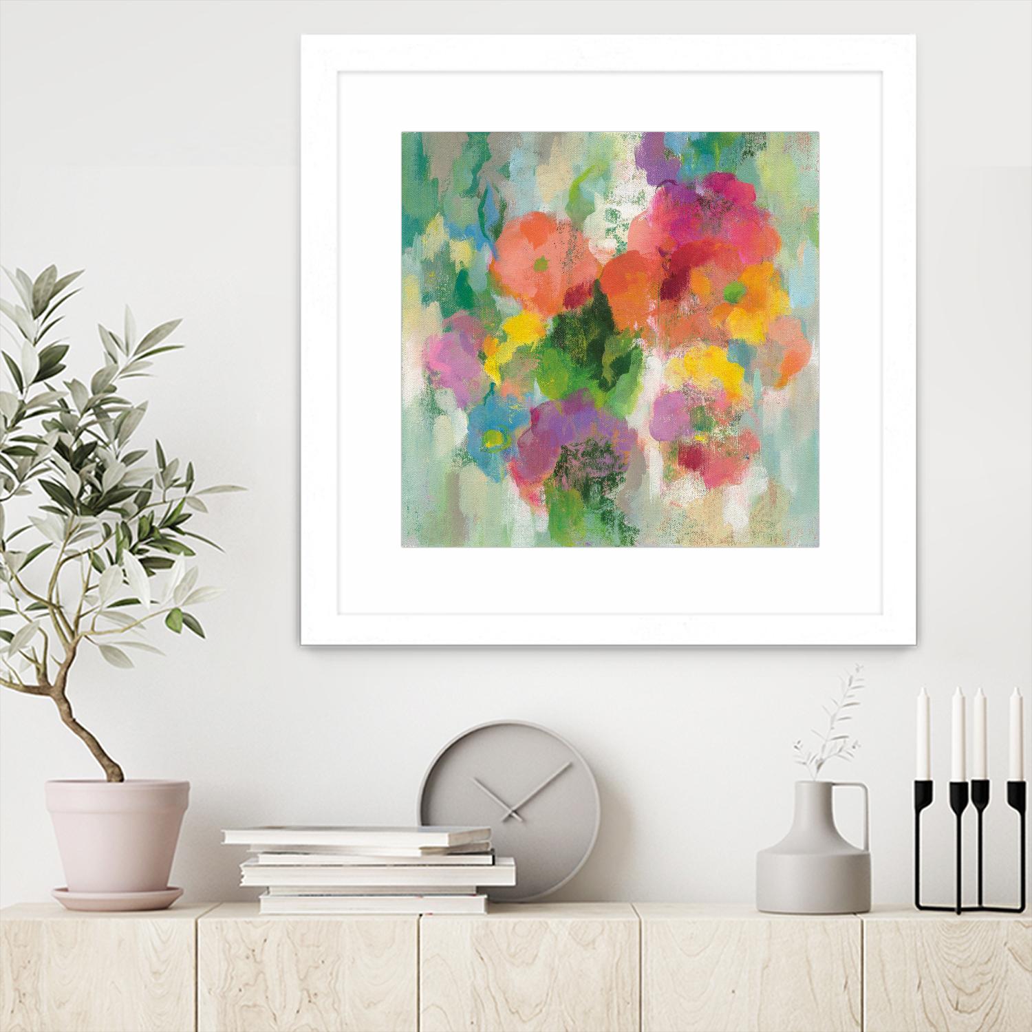 Colorful Garden II by Silvia Vassileva on GIANT ART - green floral