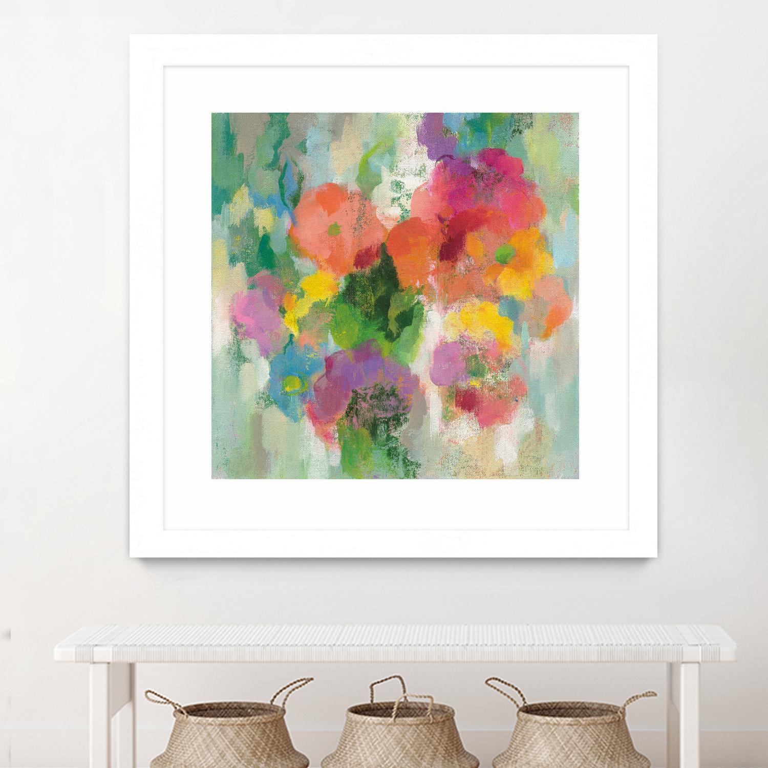 Colorful Garden II by Silvia Vassileva on GIANT ART - green floral