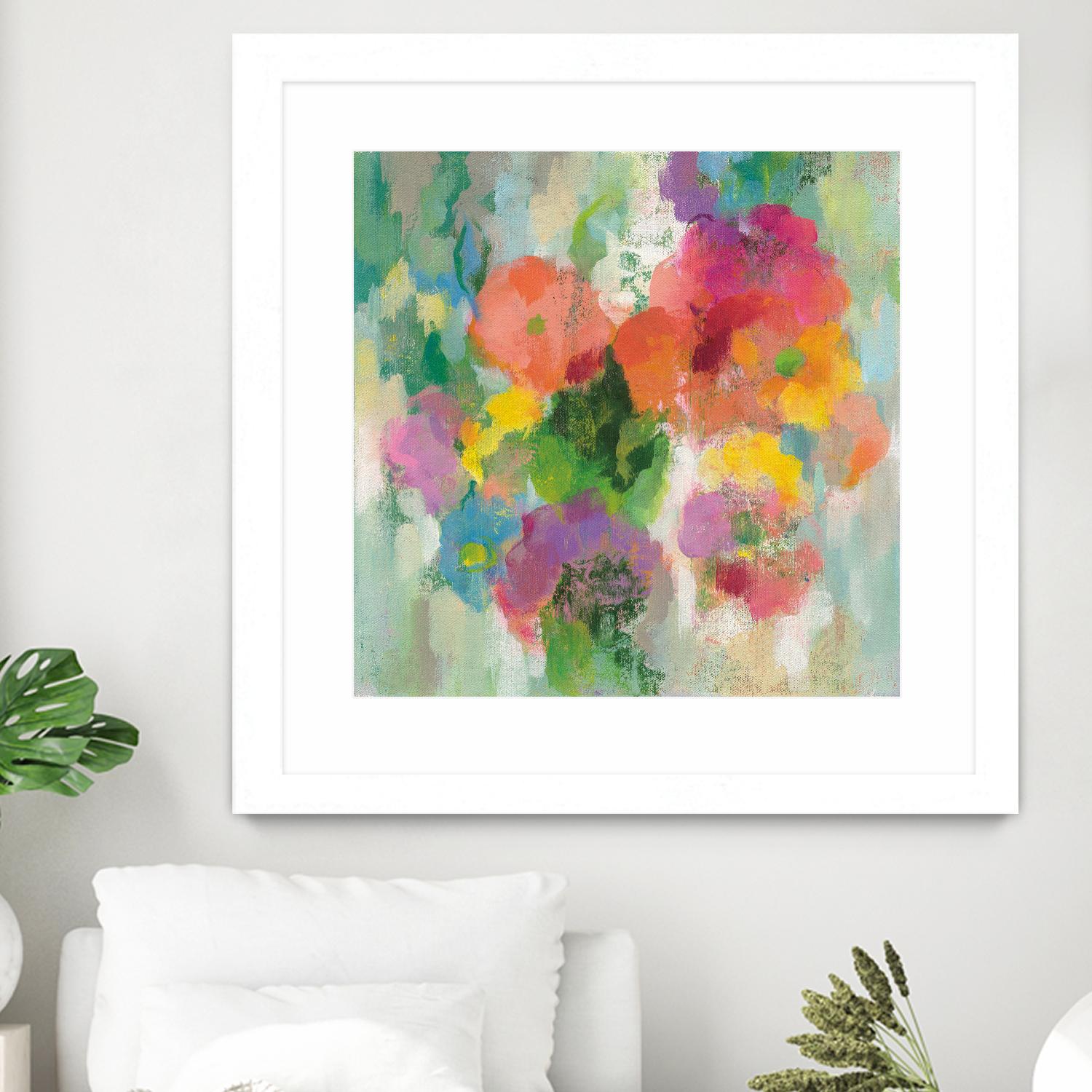 Colorful Garden II by Silvia Vassileva on GIANT ART - green floral