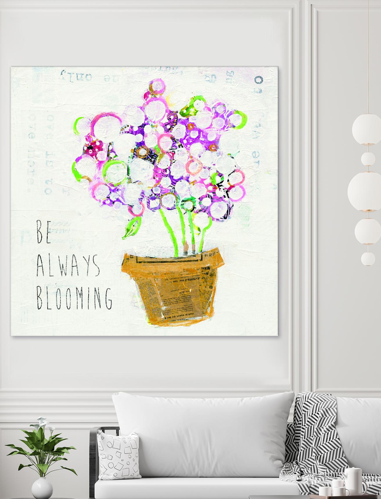 The Sweetness Inspiration by Kellie Day on GIANT ART - beige floral