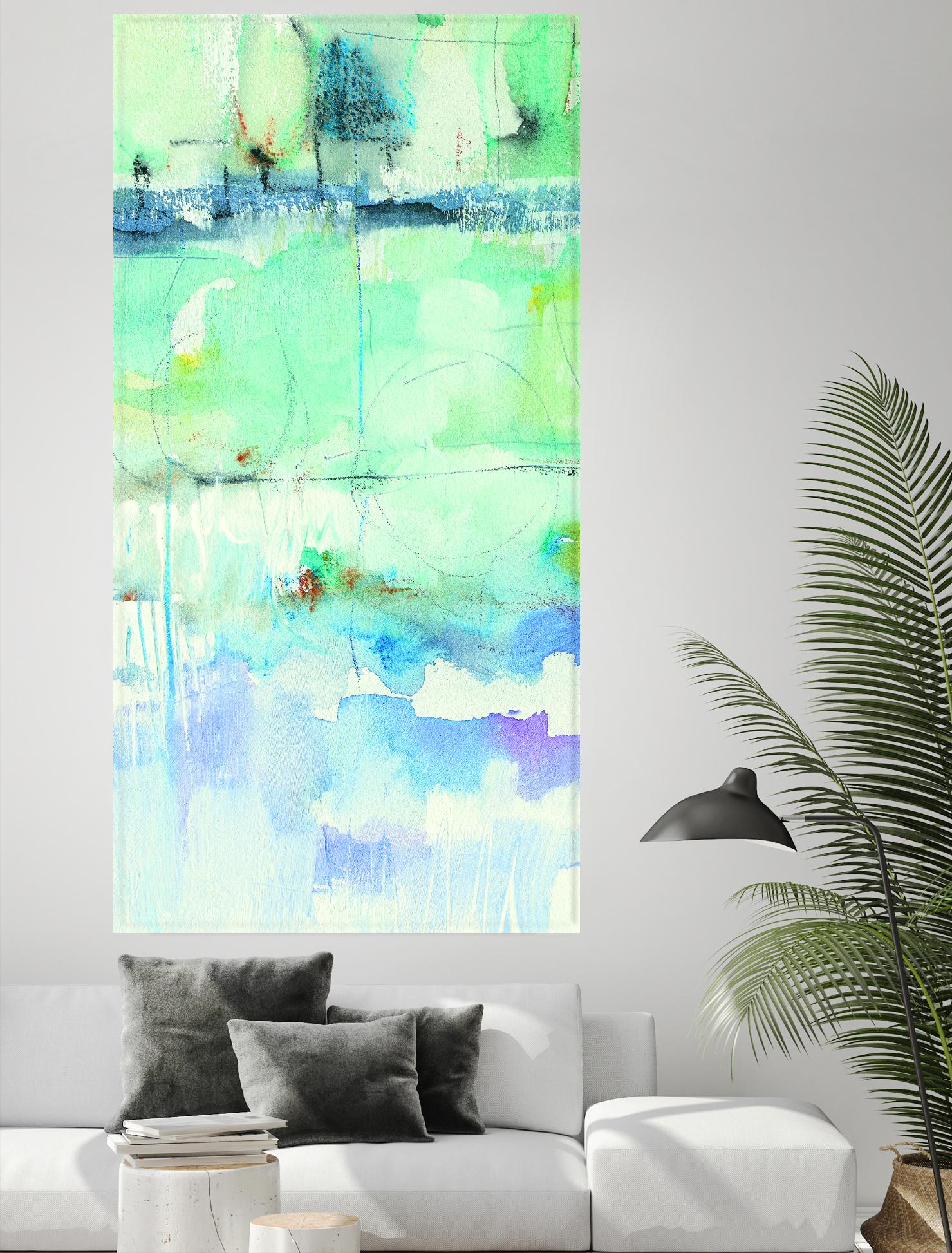 North Shore Panel II by Mike Schick on GIANT ART - turquoise abstract