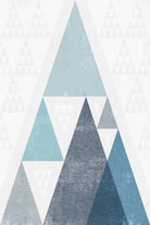 Mod Triangles III Blue by Michael Mullan on GIANT ART - white contemporary