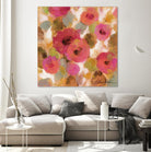 Glorious Pink Floral II by Silvia Vassileva on GIANT ART - yellow floral