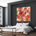 Glorious Pink Floral II by Silvia Vassileva on GIANT ART - yellow floral