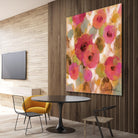 Glorious Pink Floral II by Silvia Vassileva on GIANT ART - yellow floral