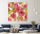 Glorious Pink Floral III by Silvia Vassileva on GIANT ART - yellow floral