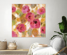 Glorious Pink Floral III by Silvia Vassileva on GIANT ART - yellow floral