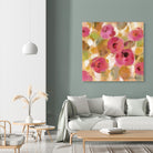 Glorious Pink Floral III by Silvia Vassileva on GIANT ART - yellow floral