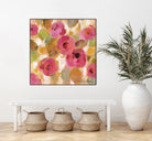Glorious Pink Floral III by Silvia Vassileva on GIANT ART - yellow floral