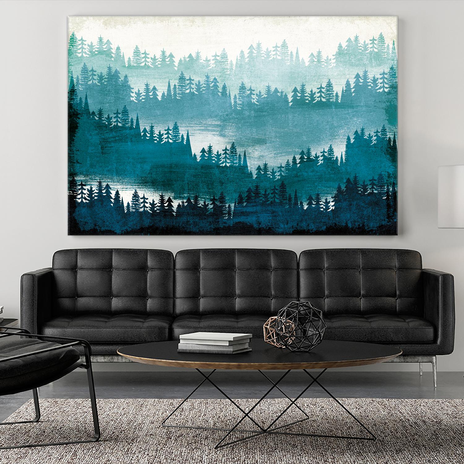 Mountainscape Blue by Michael Mullan on GIANT ART - white landscape