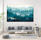 Mountainscape Blue by Michael Mullan on GIANT ART - white landscape