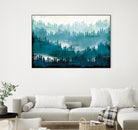 Mountainscape Blue by Michael Mullan on GIANT ART - white landscape