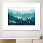 Mountainscape Blue by Michael Mullan on GIANT ART - white landscape