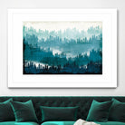 Mountainscape Blue by Michael Mullan on GIANT ART - white landscape