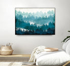 Mountainscape Blue by Michael Mullan on GIANT ART - white landscape